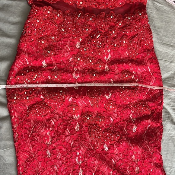 Beautiful long red dress in red colour in a great condition. - Picture 8 of 10